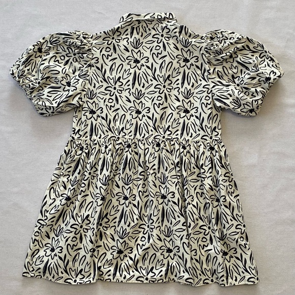 Elizabeth James Daphne Scribble Dress Puff Sleeves Pockets - Picture 6 of 15